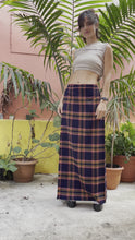 Load and play video in Gallery viewer, Long plaid skirt
