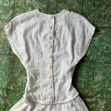 Load image into Gallery viewer, Sweet Briar 1940’s white dress

