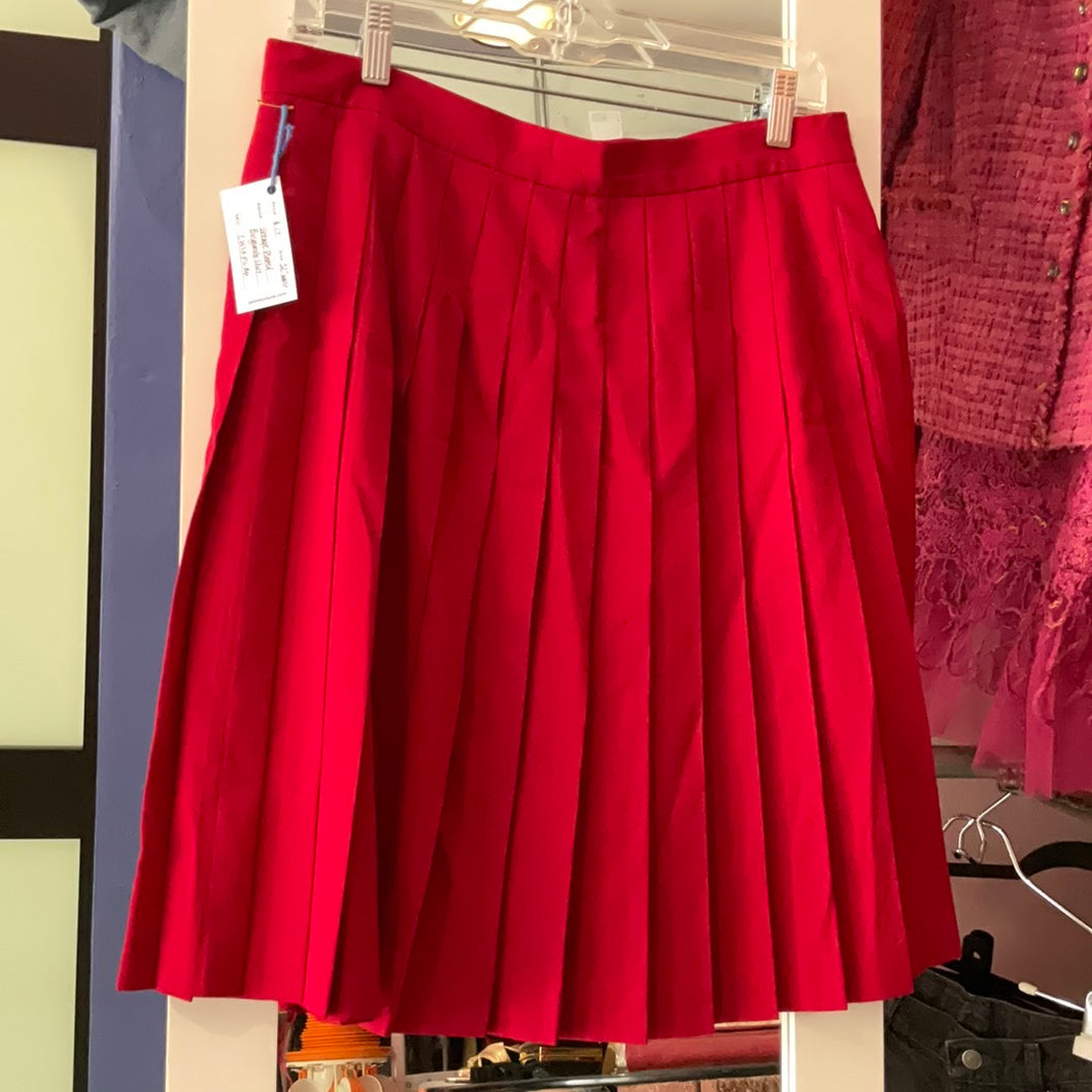 Vintage Pleated Burgundy skirt