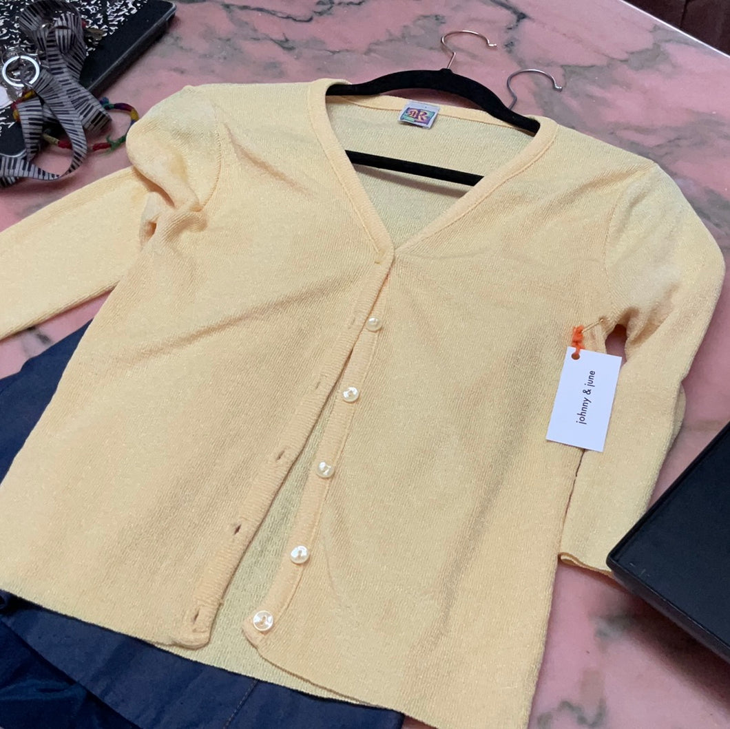 Really cute really yellow 90’s cardigan/blouse