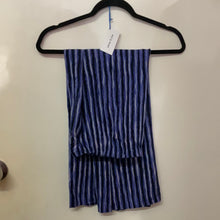 Load image into Gallery viewer, Long Striped flowy Skirt with Small Slit
