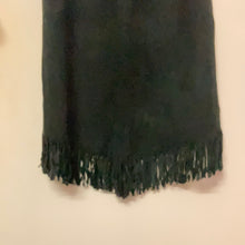 Load image into Gallery viewer, Cool Fringed Black leather Skirt
