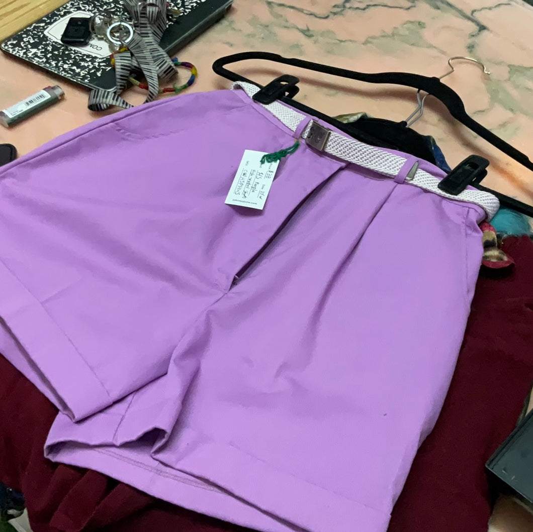 HS purple High-waisted shorts